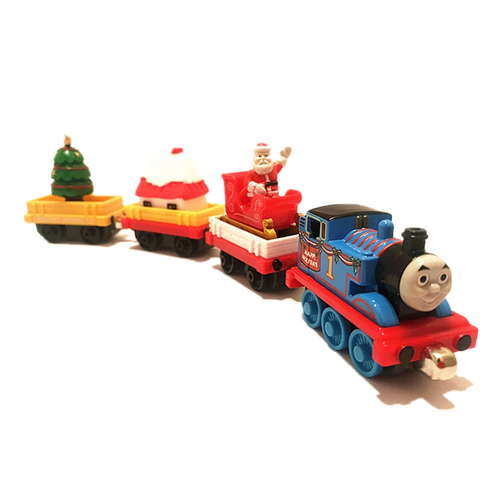 توماس والأصدقاء ألعاب القطار المغناطيسي للأولاد عيد الميلاد نمط معدني دييكاست 1:43 بيرسي إدوارد دونالد هنري قاطرات نموذج هدية