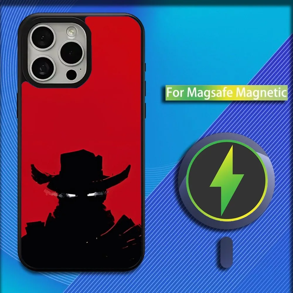 Red Dead R-Redemption RDR 2 Phone Case For iPhone 16,15,14,13,12,11,Plus,Pro,Max,Mini Magsafe Magnetic Wireless Charging