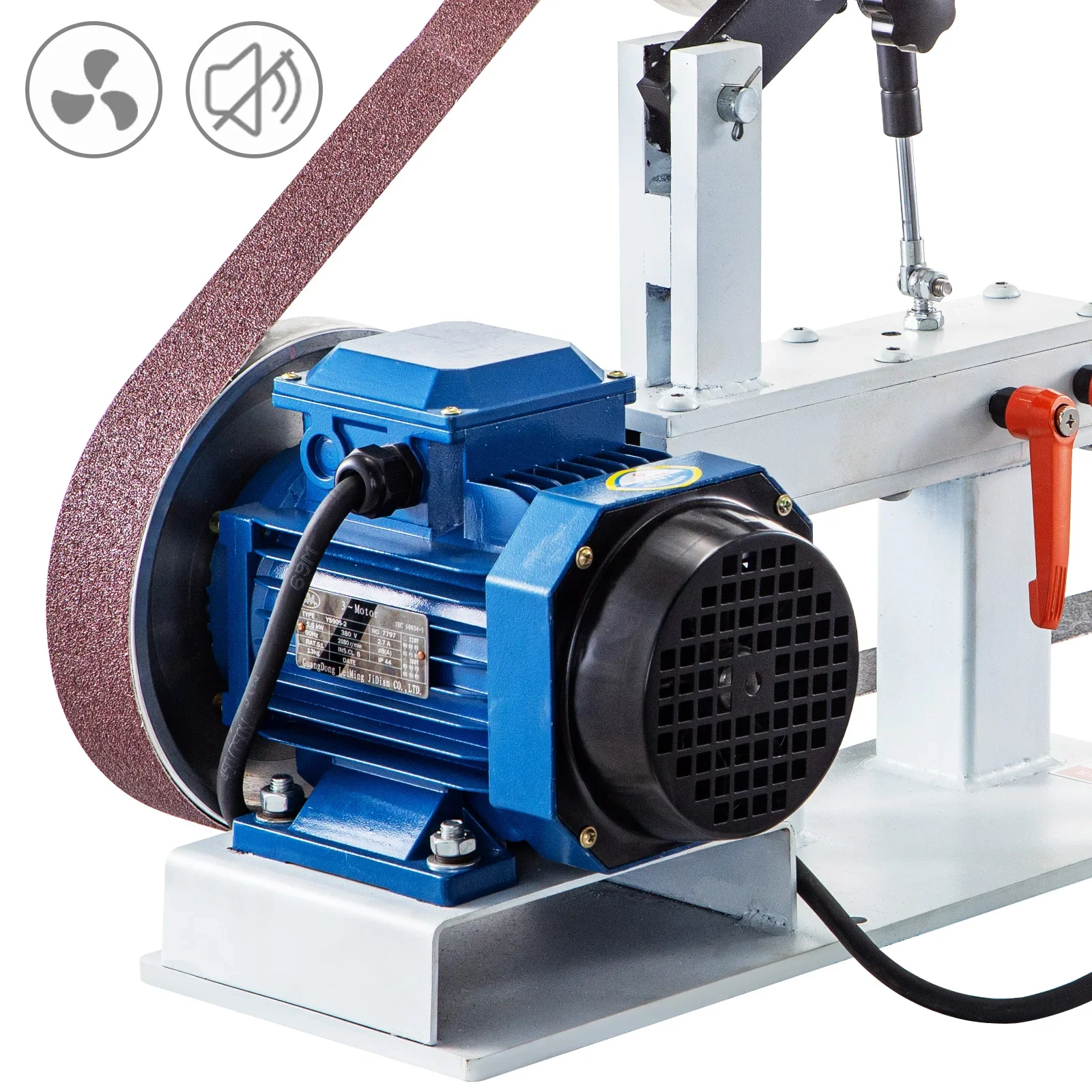 VEVOR-Ponceuse à Bande Électrique de 1,5 KW, Vitesse Variable de 2x82 Pouces, avec 3 Roues de Meulage, pour Couteau Exécutif