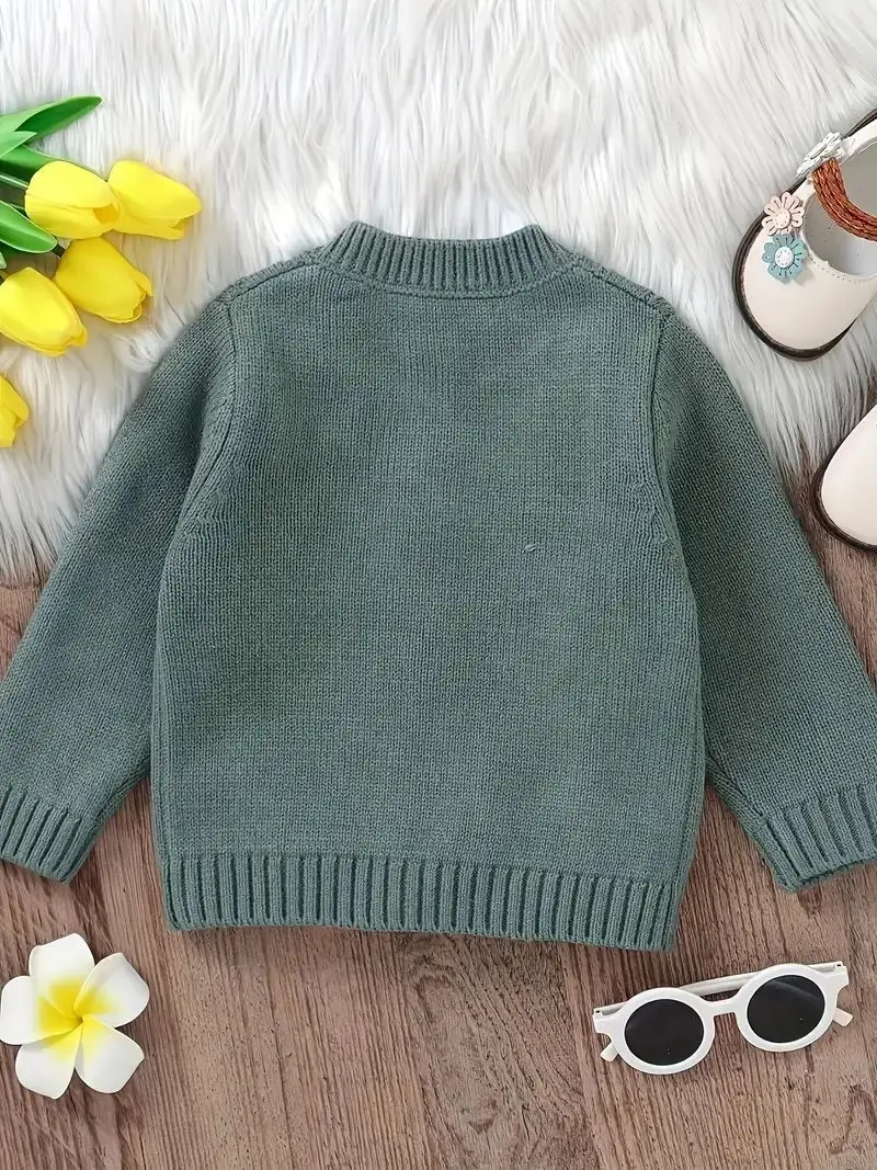 الفتيات البلوزات الخريف الشتاء 2025 الأطفال الصوفية جيرسي معاطف بلايز للطفل فتاة ملابس الاطفال محبوك ملابس خارجية وتتسابق 4 5 6Y #2