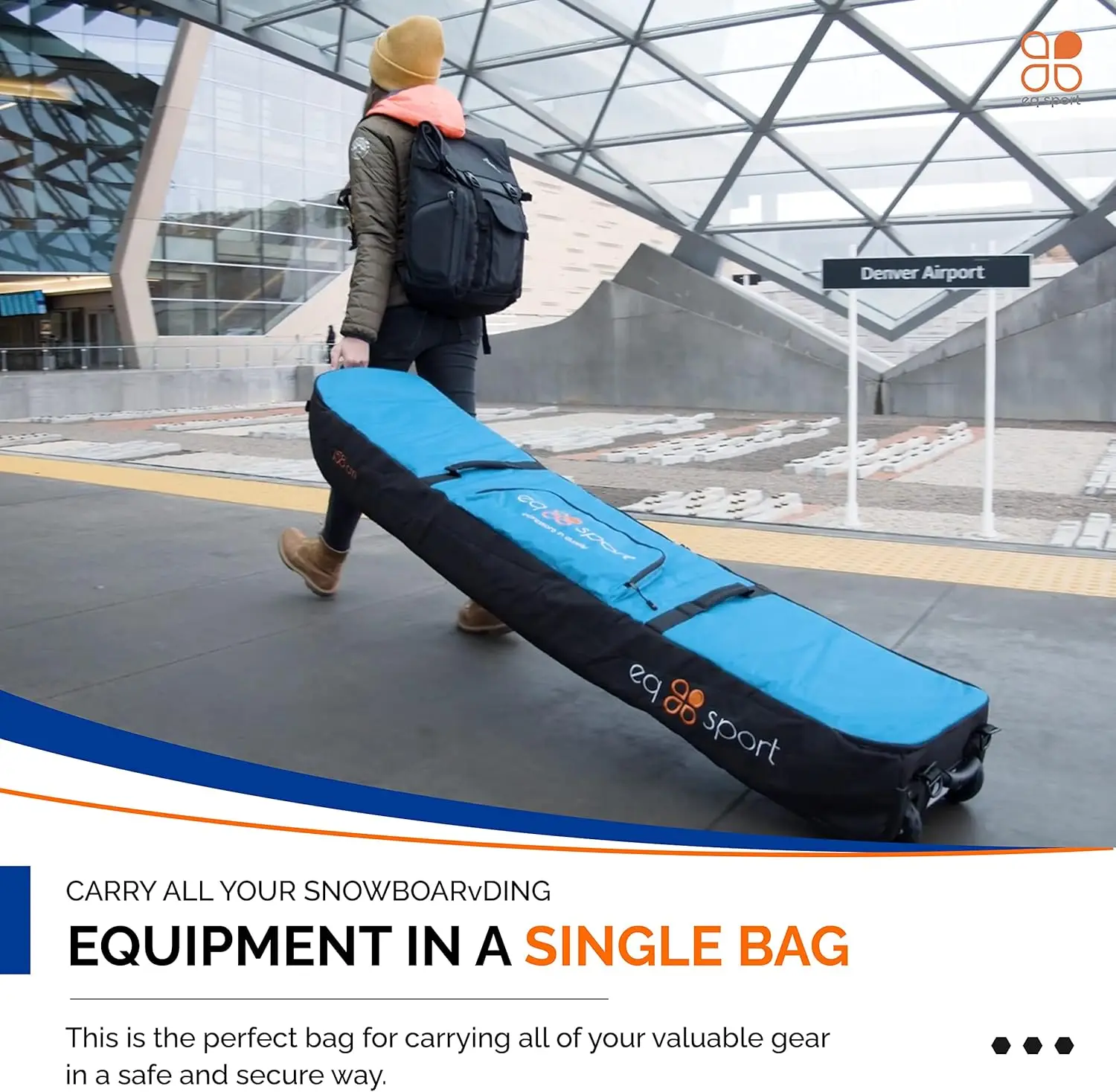 Bolsa de Snowboard rodante con ruedas para viajes en aire, bolsa de Snowboard completamente acolchada, bolsa de Snowboard duradera e impermeable para Air Tra