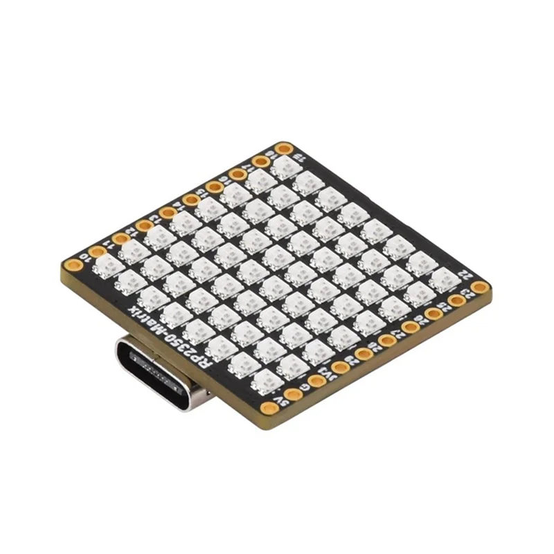 Scheda micro-sviluppo a matrice LED 3CGRO-RP2350 8X8 con sensore a sei assi QMI8658 integrato