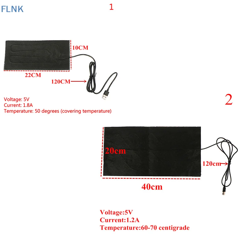 [FN]5V USB Warm Pads Fast Heating Heater Pet cushion Warmer For Cloth Vest Shoes