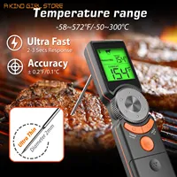 Portable Meat Thermometer LCD Digital Baking Instant Read Kitchen Waterproof Food BBQ Thermometer Handheld Fold Thermometer