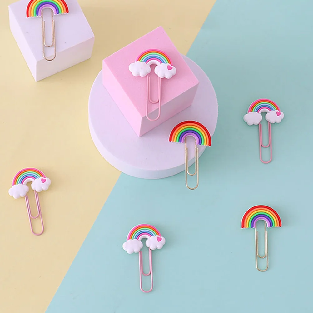 

20Pcs HighQuality Pvc Clips Colorful Bookmarks Unique Shaped Paper Clips For Various Uses