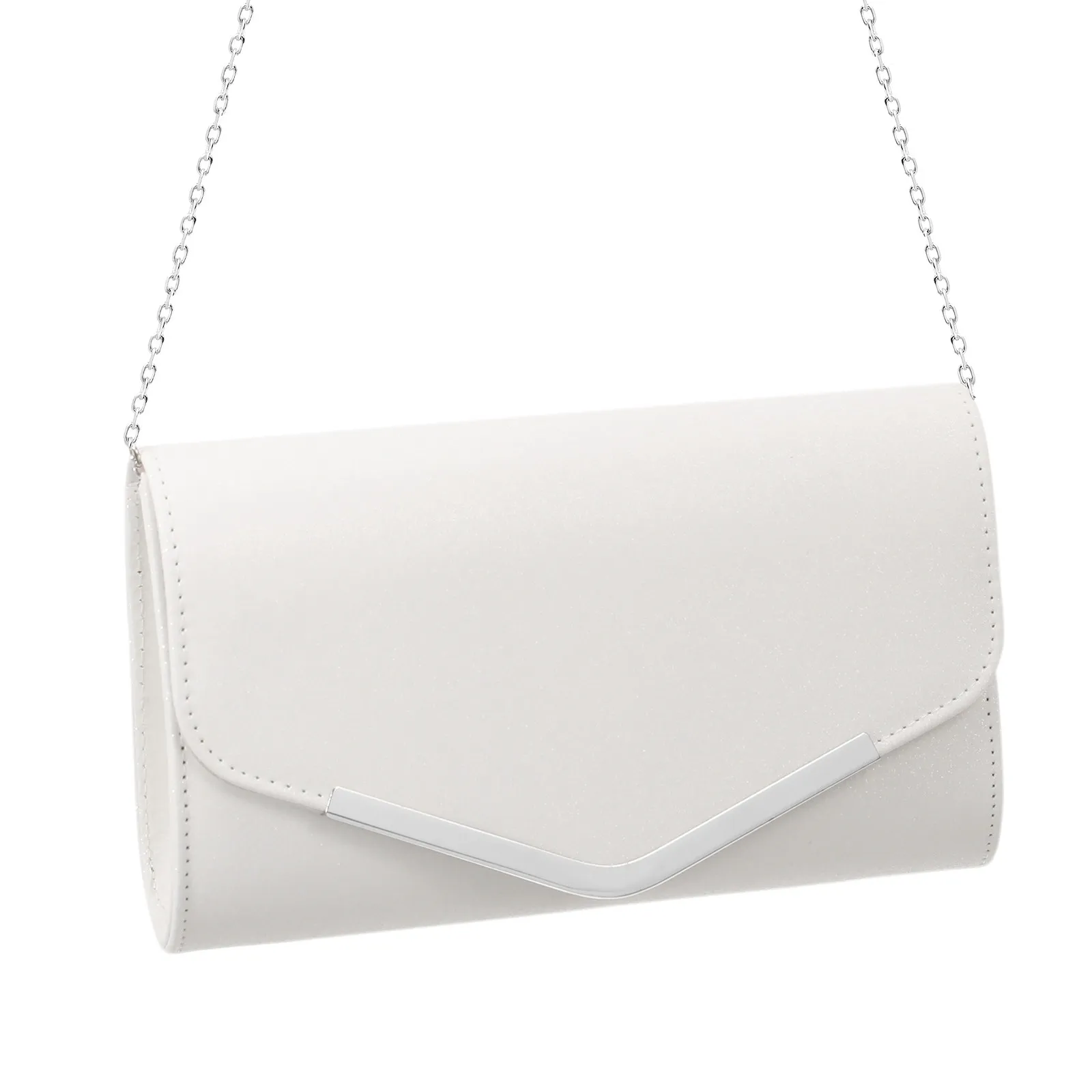 

Chain Envelope Clutch Bag Medium Capacity Glitter Evening Handbag for Wedding Party Prom Banquet Ladies Fancy Purse