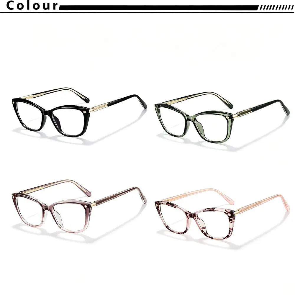 CATERSIDE Neue Modische Damen-Cat-Eye-Brille mit Blaulichtfilter, Hochwertige TR-90-Fassung, Herren-Outdoor-Business-Dekorationsbrille – Detail 3