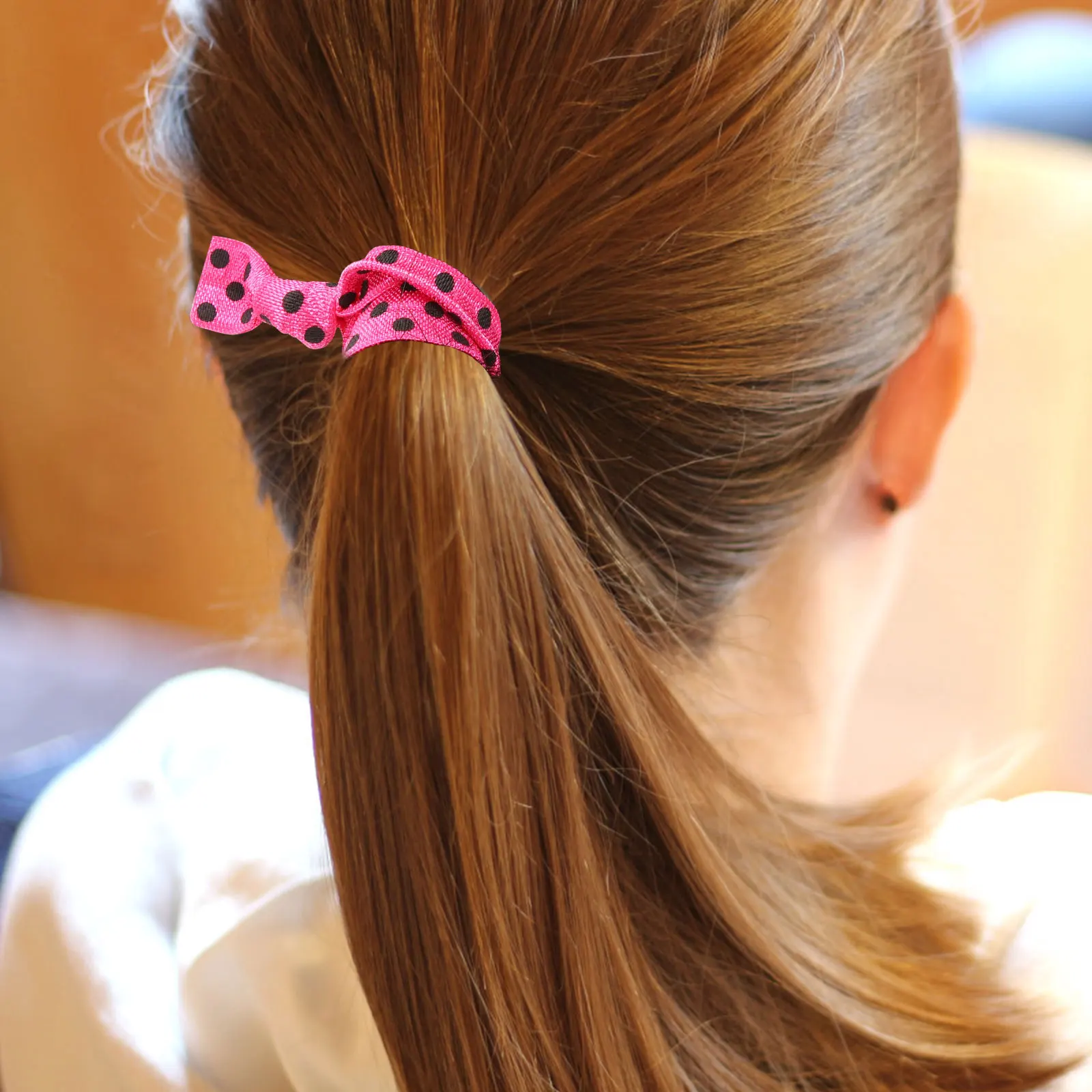 

20pcs Ribbon Elastic Fabric No Ribbon Hair Ropes Crease Silk Hair Ropes Ponytail Holders Bulk Women Accessories