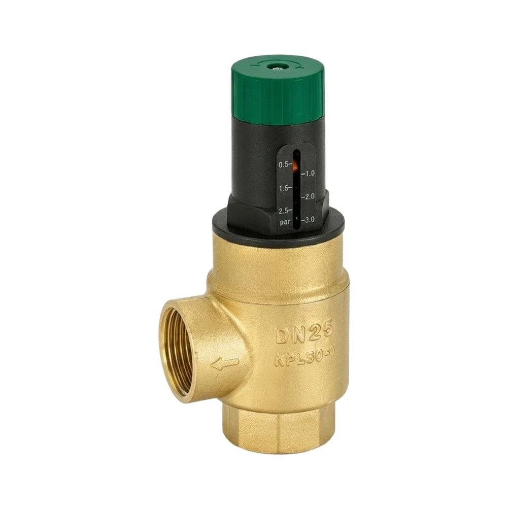 Solid Brass Valve for Heat Pump and Air Conditioning Systems with Visual Adjustment and No Electrical Requirement