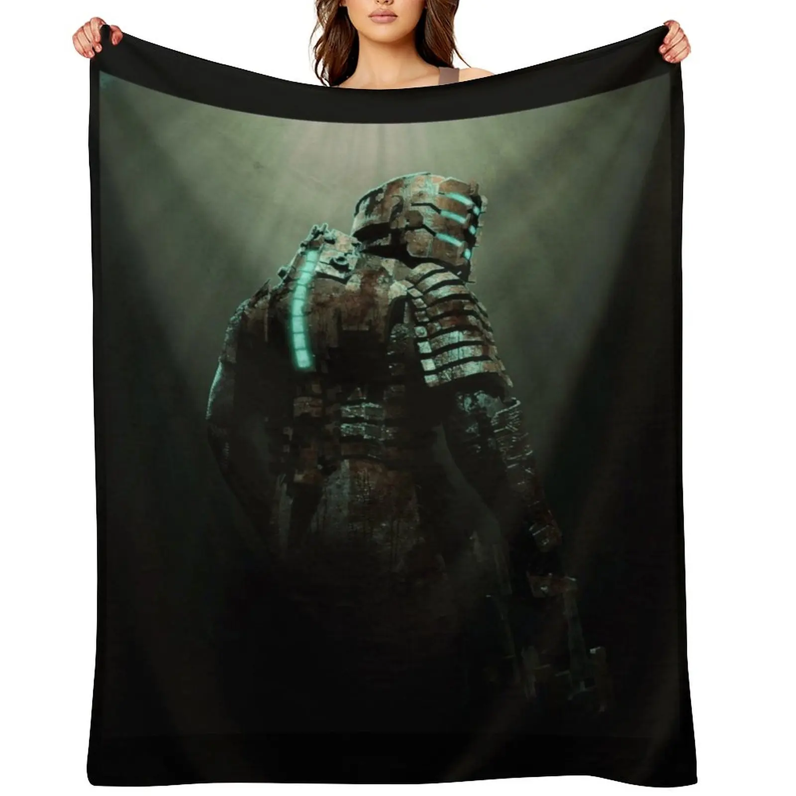 

Isaac Clarke - Isolation Throw Blanket Soft Plaid blankets and throws christmas decoration Hair Blankets