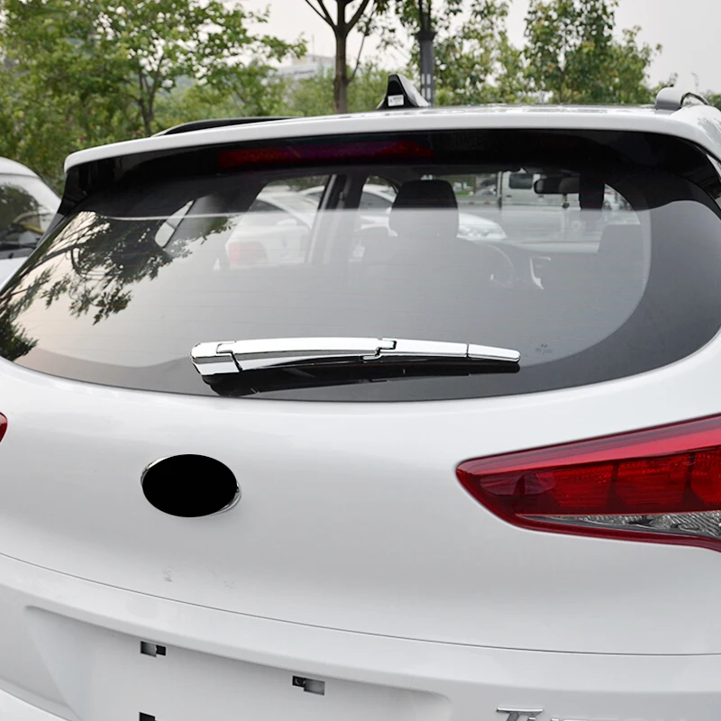 For Hyundai Santa FE 2018 2019 2020 Accessories Rear Windshield Window Windscreen Rain Wiper Cover Trim Car Styling