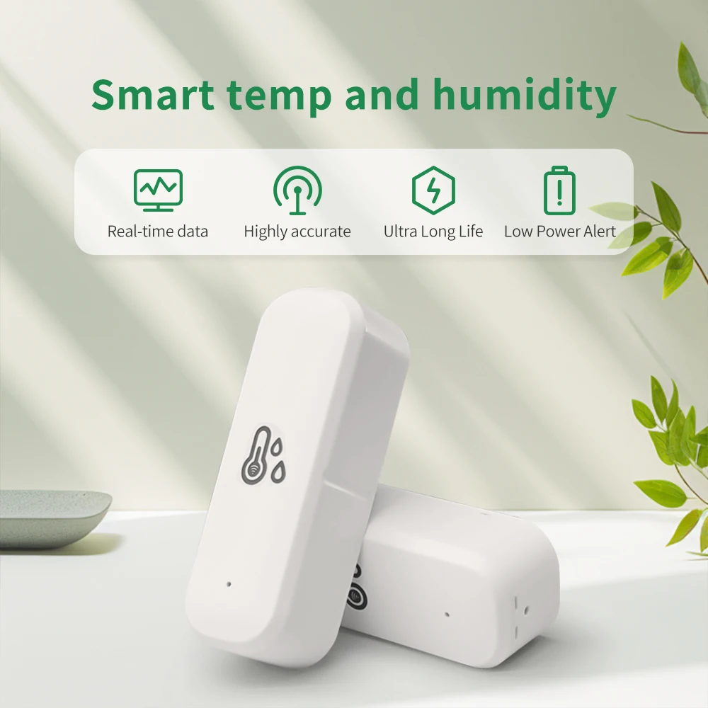 المنزل الذكي 2.4G WIFI مستشعر درجة الحرارة والرطوبة Tuya APP التحكم عن بعد SmartLife العمل مع مساعد Alexa Google #3