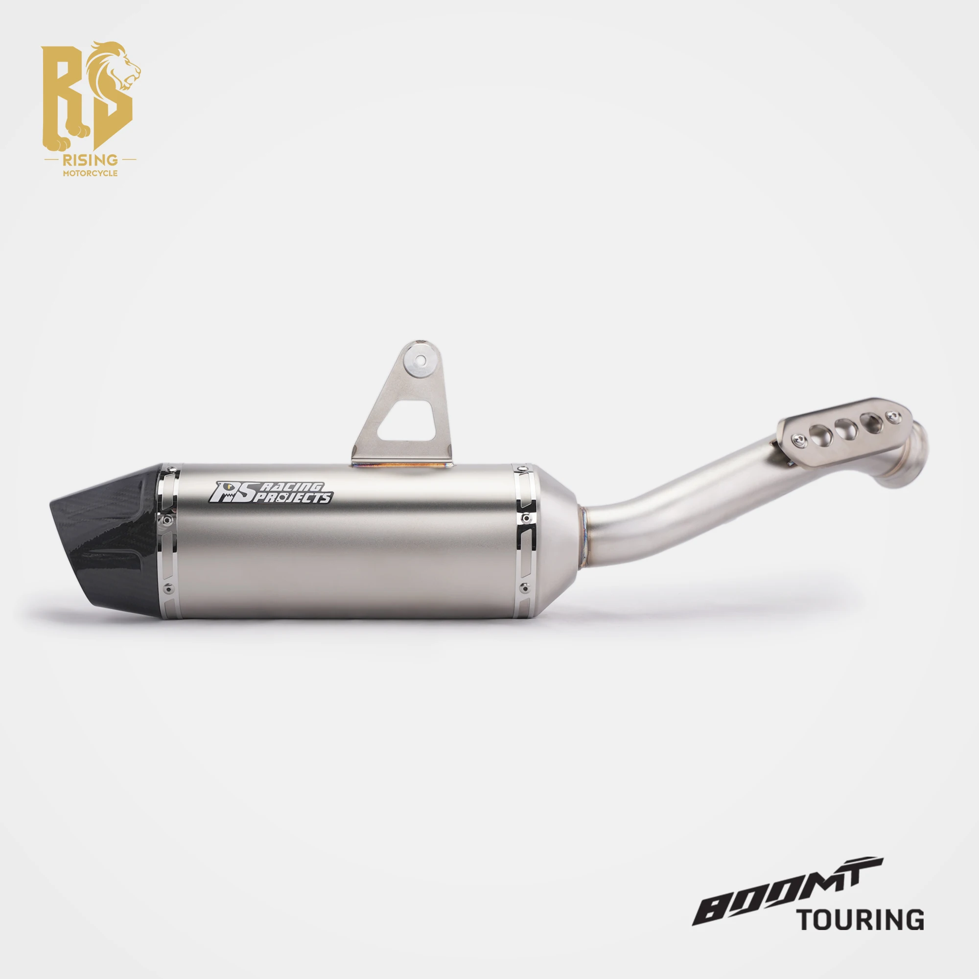 

RS For CFMOTO 800MT 2021-2026 Slip-On Mid Rear Exhaust SS Sound Optimized Perfect Fit Off-Road Motorcycle Exhaust System