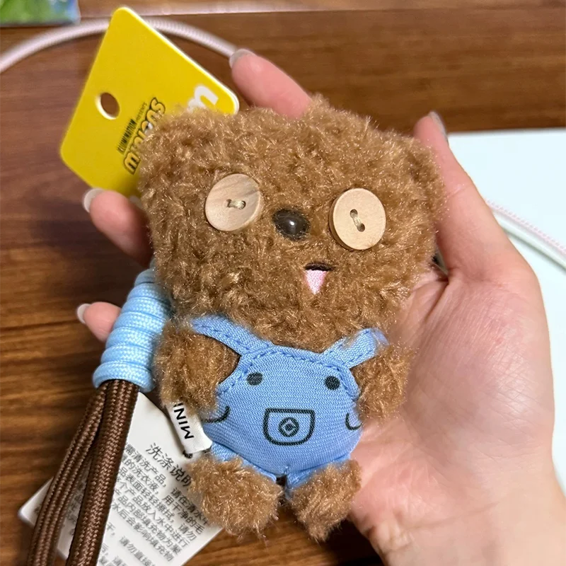 

Мультяшный медведь, плюшевая игрушка, кукла, кулон, рюкзак, брелок, декоративный подарок на день рождения для детей, мягкая коллекционная игрушка