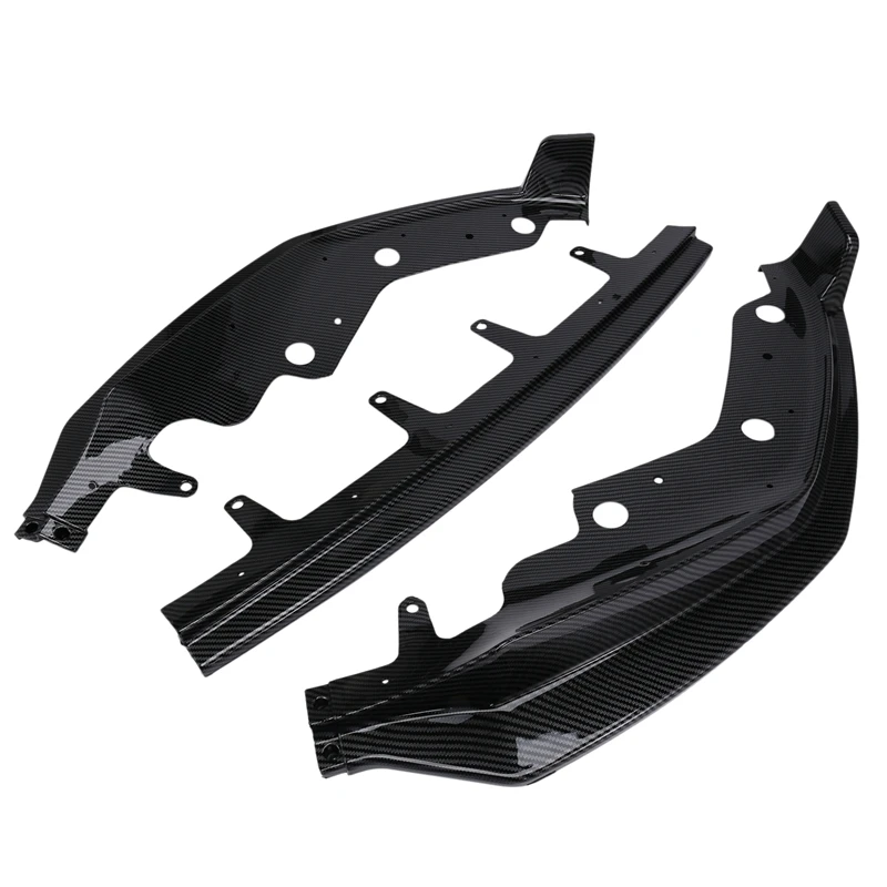 

3PCS Car Front Bumper Lip Spoiler Detachable Body Kit Cover Guard Splitter Diffuser For-BMW 3 Series G20 2019 2020