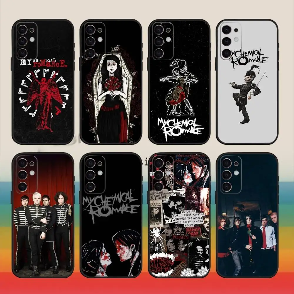 

M-My C-Chemical R-Romance Phone Case For Samsung S25,S24,S21,S22,S23,S30,Ultra,S20,Plus,Fe,Note,5G Black Cover