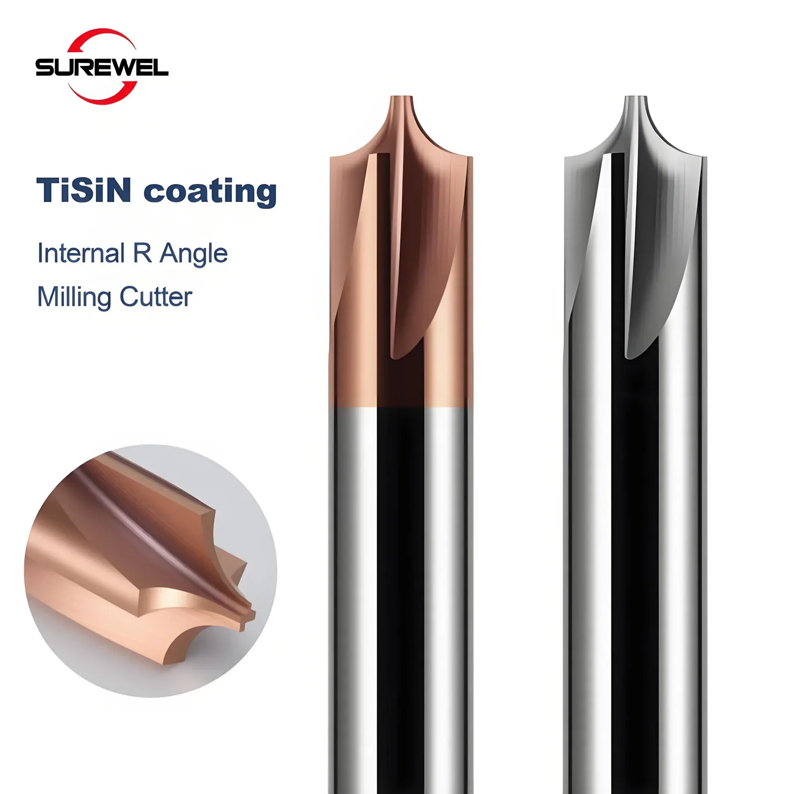 

Твердосплавный радиус, угловая фреза, концевая фреза, инструменты с ЧПУ R0.5 R1 R2 R3, внутренняя фреза R, фреза для снятия фаски, алюминий, сталь