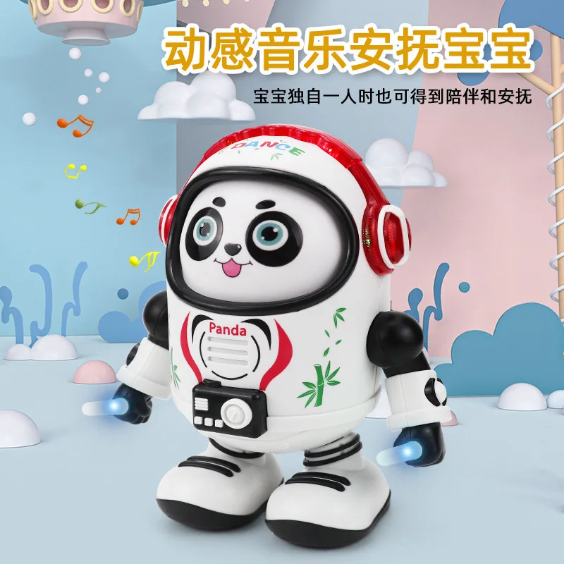Robô de dança elétrica panda chinês presente infantil panda boneca espaço panda presente de natal