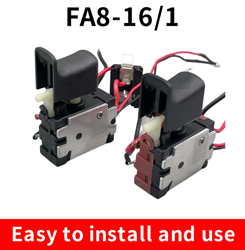 FA8-16/1 Electric tool steel cutting machine switch accessories 10A with lock switch silver contact saw aluminum machine switch