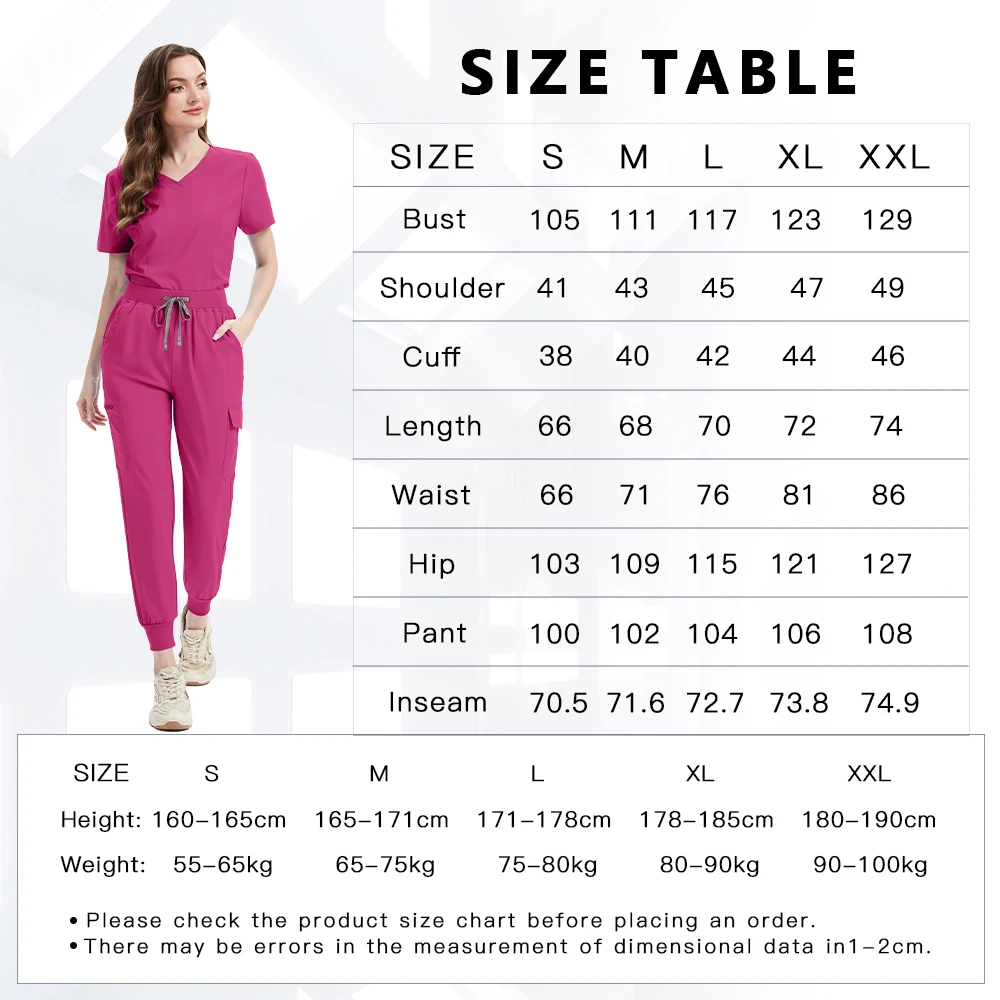 ملابس عمل لصالونات التجميل للرجال والنساء، زي طبيب الأسنان، ملابس جراحية لغرفة العمليات، مجموعة مرنة مريحة سريعة الجفاف