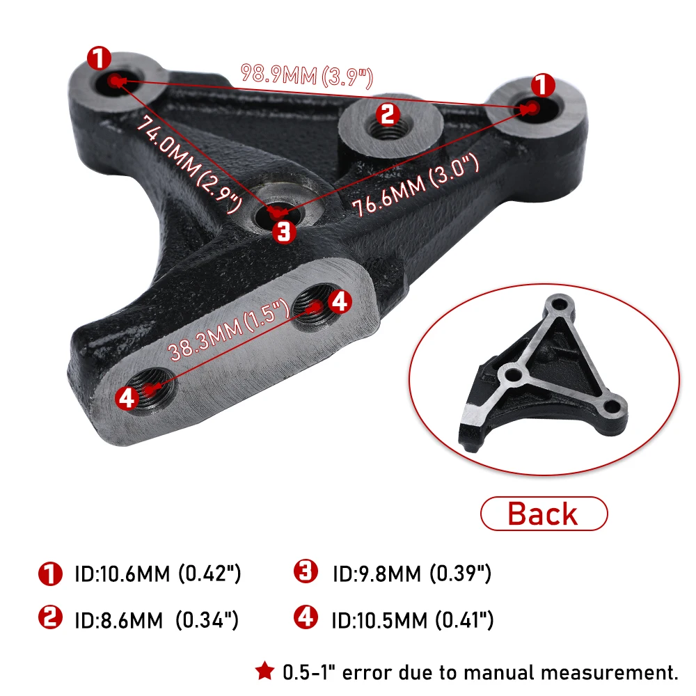 11910-PPA-000 Engine Passenger Side Mounting Bracket For K24 Swap EG DC EK EP3 02-06 Honda CR-V 2.4L 03-11 Honda Element 2.4L