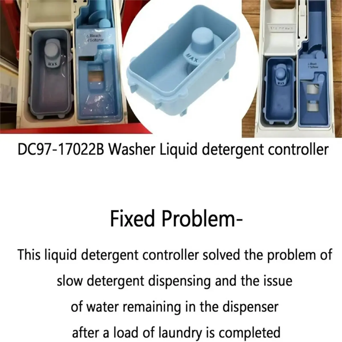 Budget-Friendly-2pcs DC97-17022B Washer Detergent Dispenser Assembly for 592-49396 Replaces 3015202 AP5589006 PS4222035