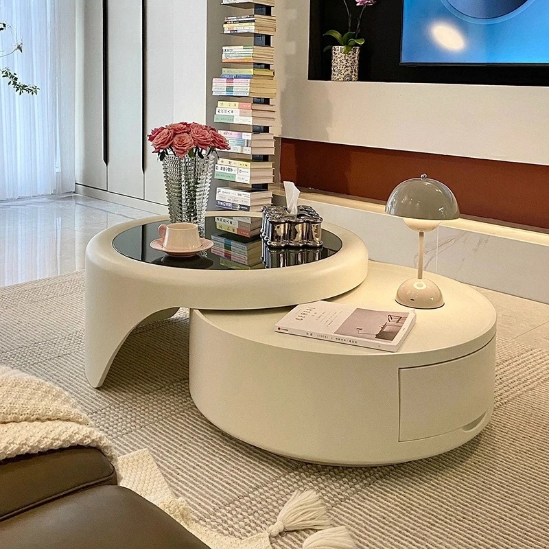 

Кремовый теплый журнальный столик, роскошное украшение для чтения, дизайнерский журнальный столик, специальная популярная мебель для гостиной Salontafel XYCJ