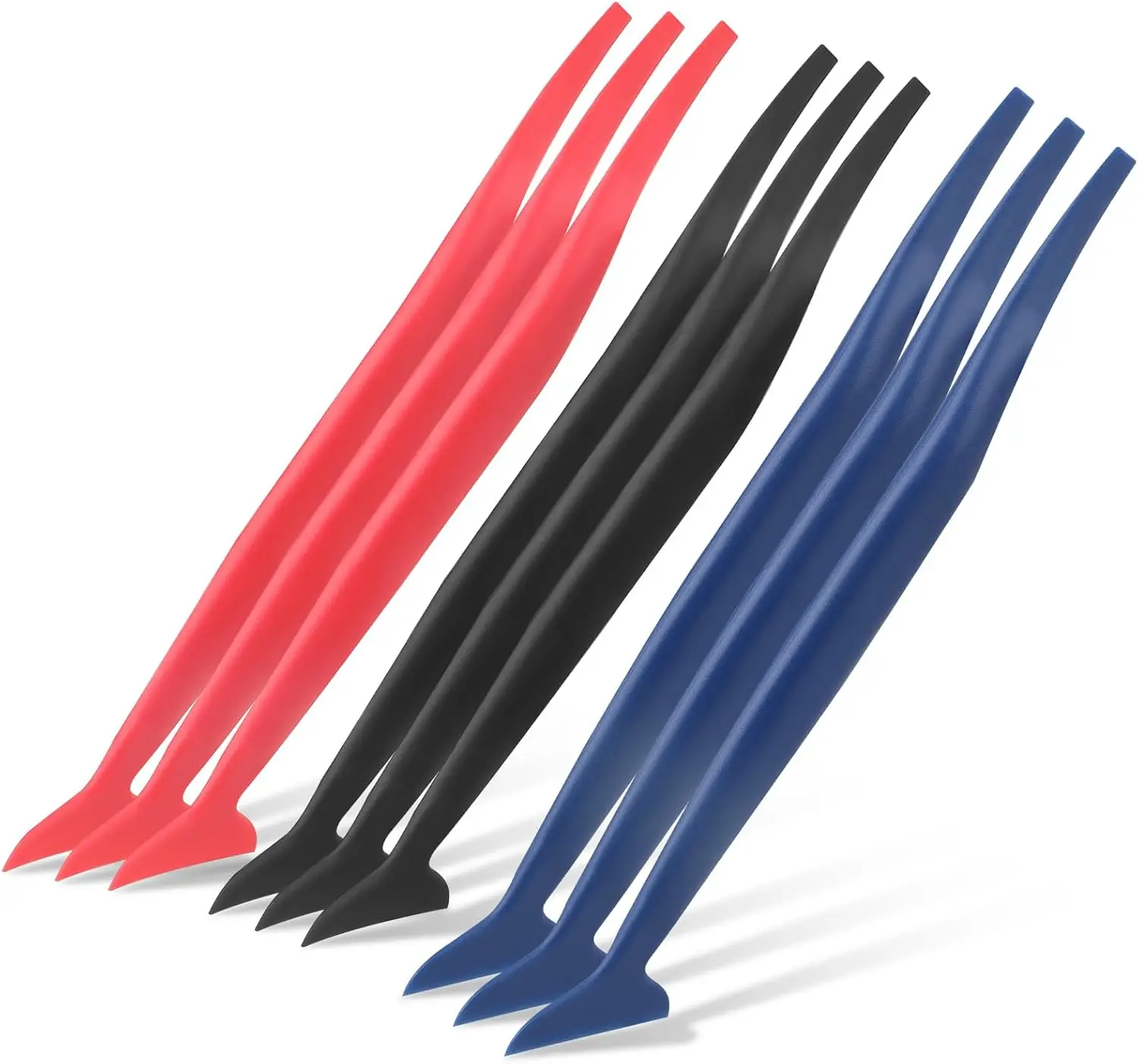 Upgraded Car Micro Squeegee Curves Slot Tint Tool Set Different Hardness Gasket Squeegee for Installing Auto Wraps Film Stickers
