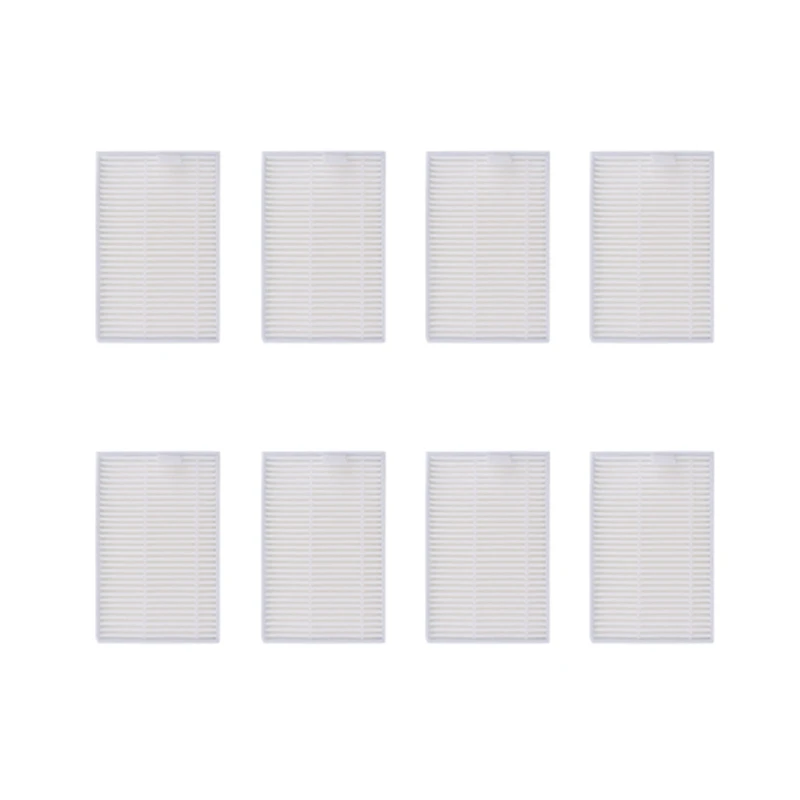 8 Piece Hepa Filter White Plastic Compatible For LIECTROUX C30B XR500 E30 Proscenic 800T 820S VT-5555 Vacuum Cleaner