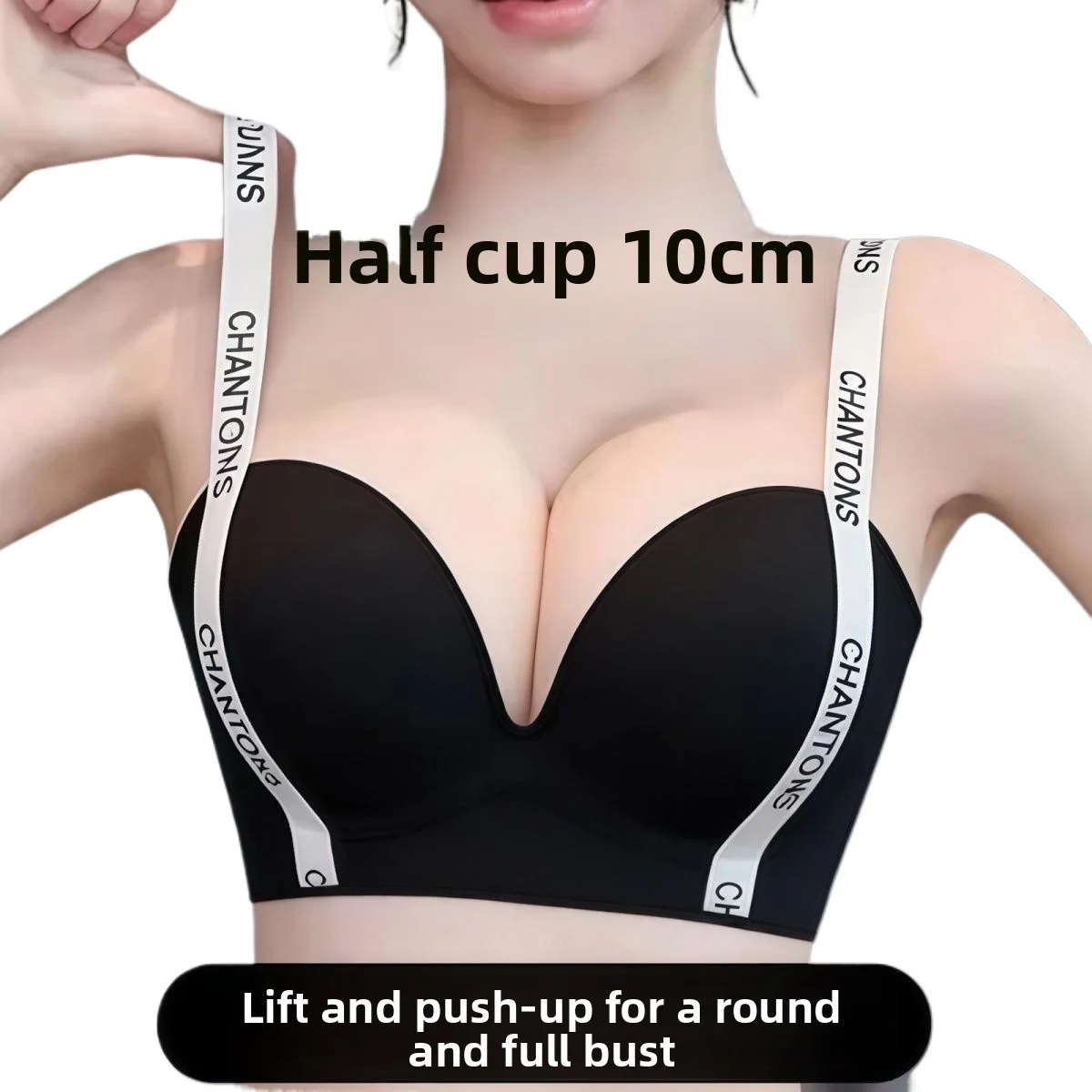 

Бюстгальтер Demi Cup Push Up 2026 с вкладышами 10 см, эффект лифтинга против провисания, боковая поддержка, собирает грудь, увеличитель для небольшой груди, чашка ABC