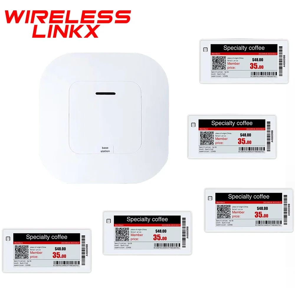ESL 2.6 inch Supermarket e-ink tag Wireless Electronic tags Digital Labels size Electronic Shelf Labels