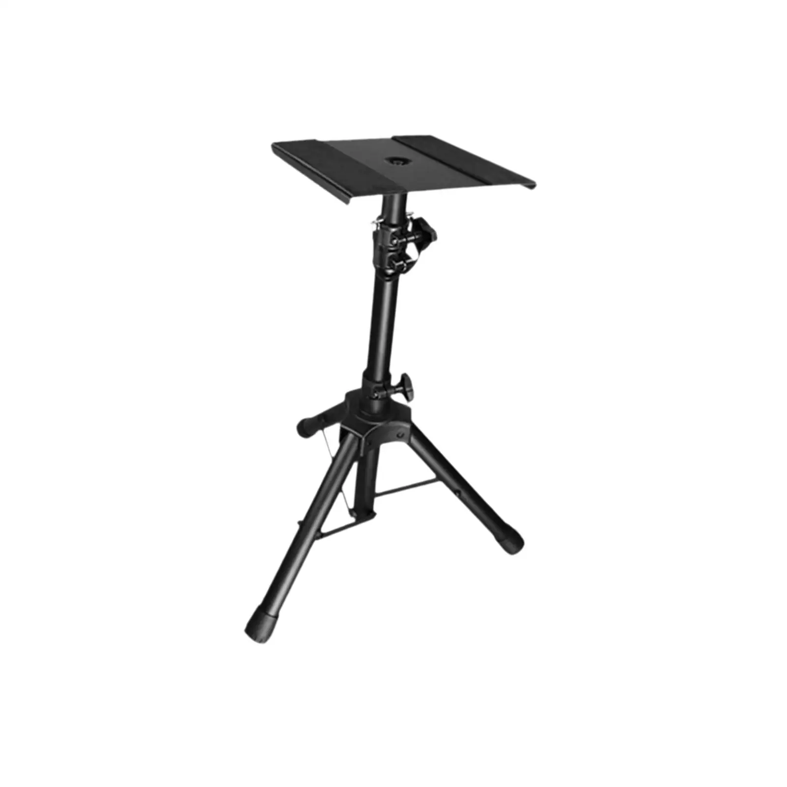 Speaker Stand Tripod Riser Nonslip Portable Flat Tray Heavy Duty Holder Rack Adjustable for Music Stage Office Recording Studio