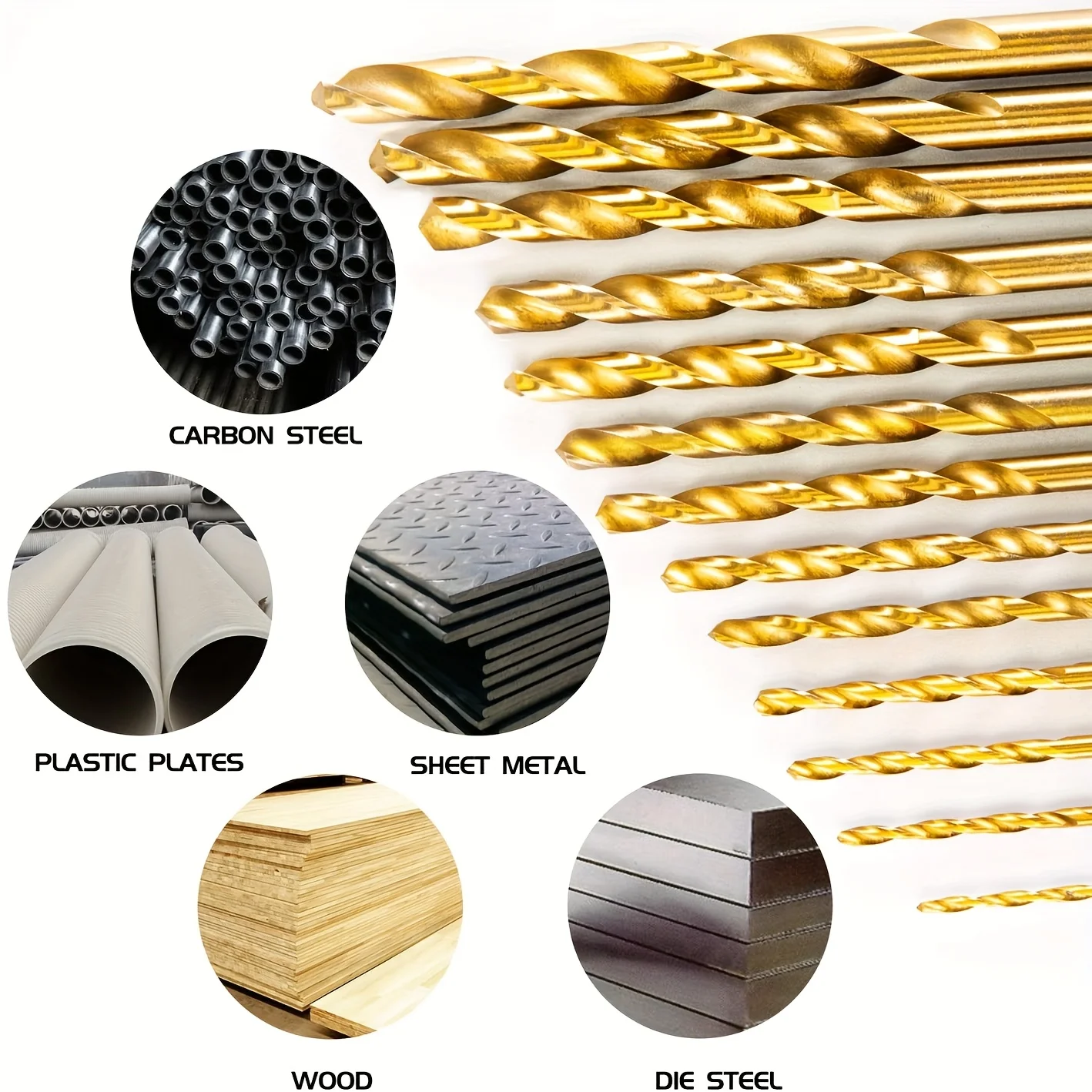 Bitsatz aus Titanstahl – 13-teiliges 1/4 Sechskantschaft-Schnellwechsel-Schlagschrauber-Bits-Set für Metall, Holz und Kunststoff – Detail 2