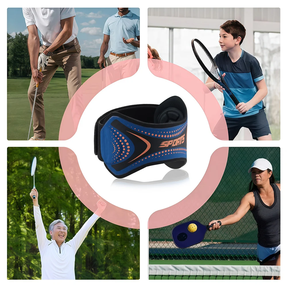 1/2 Stück Ellenbogenbandage für Tennis- und Golfer-Ellenbogen, verstellbarer Kompressions-Ellenbogengurt mit Polsterunterstützung für Männer und Frauen, Sport, Fitness – Detail 14