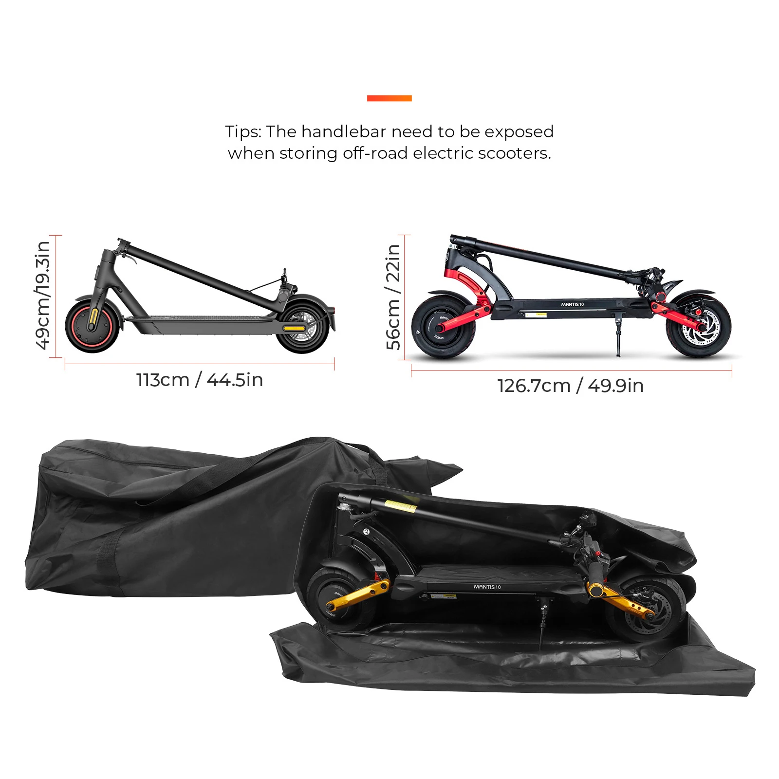 Borsa impermeabile portatile per Scooter elettrico Xiaomi 4 pro per Ninebot F40 F30 F20 per accessorio Dualtron Kaabo