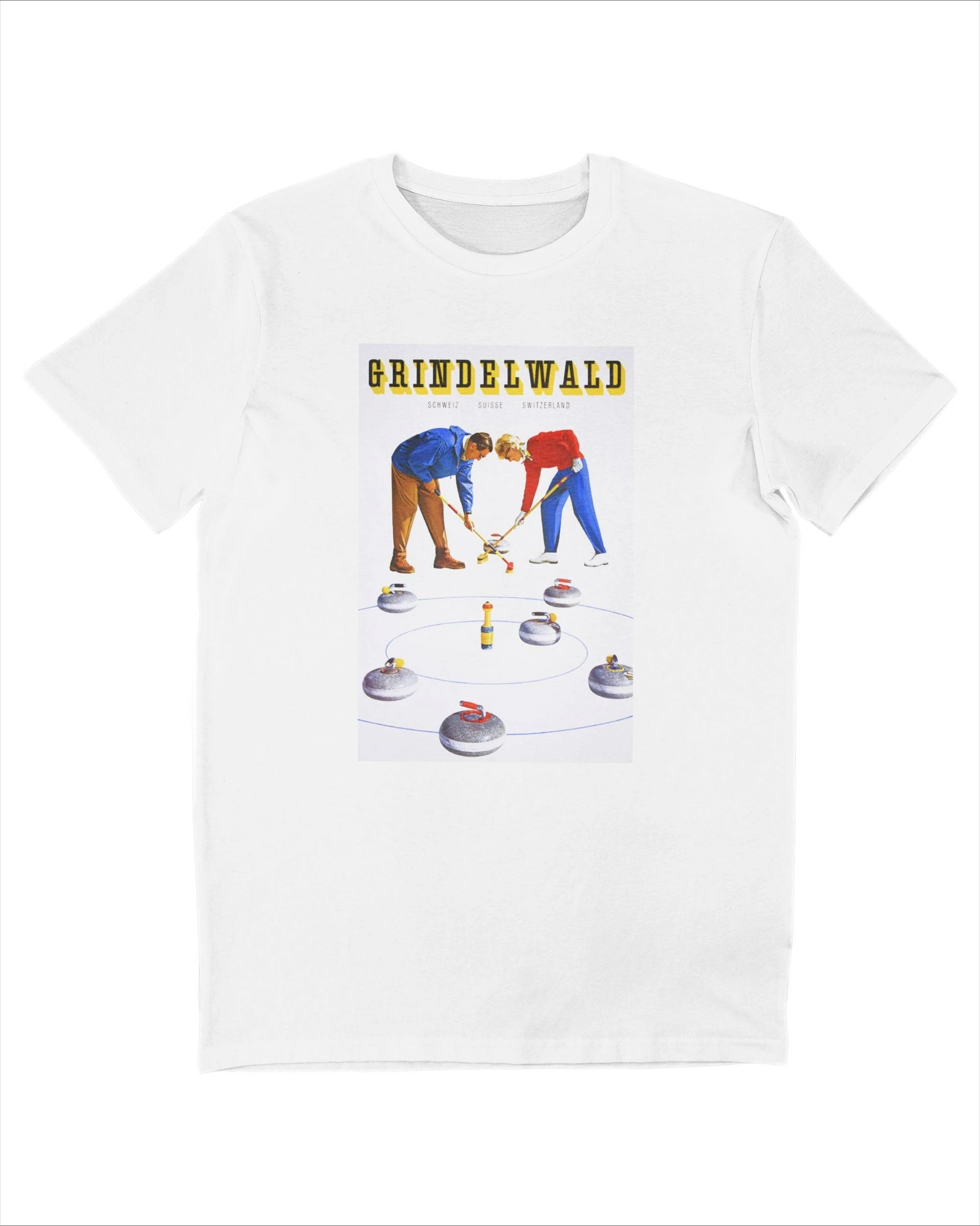 

Vintage Curling Graphic Printing Summer Luxury Brand Cotton Men's and Women's T-Shirts Short Sleeves Street Fashion Clothing