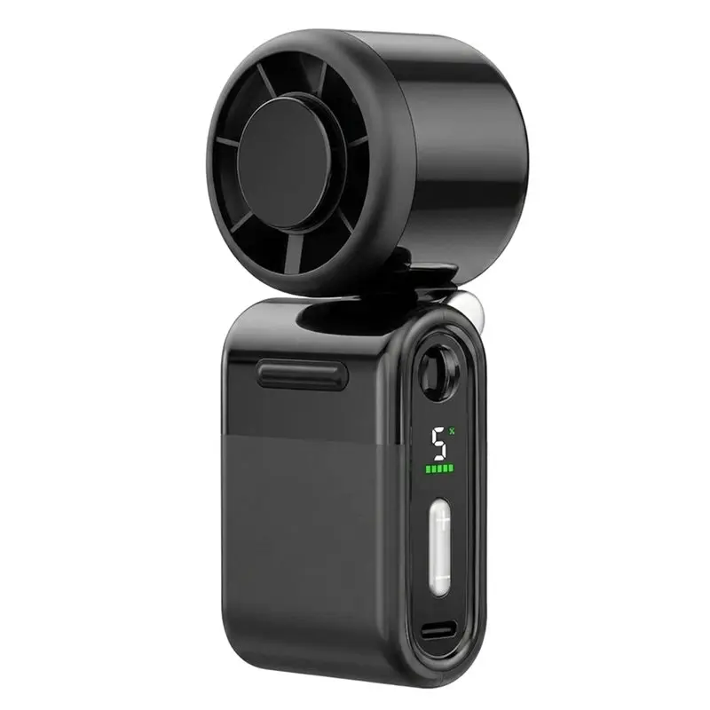 

BABZ-Quiet Turbo Fan Mini Portable Handheld Small Mighty Whisper High-Velocity 5-Speed Rechargeable Battery Long-Lasting