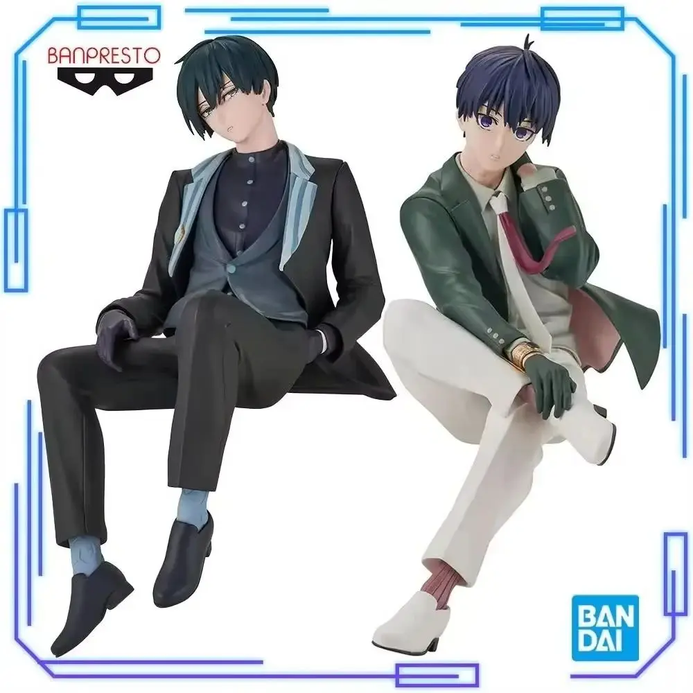 

In Stock Bandai Original Genuine Banpresto Anime TV Blue Rock Sweets Flavor Yisagi Yoichi Rin Itoshi 13cm Model Toy Figures Gift