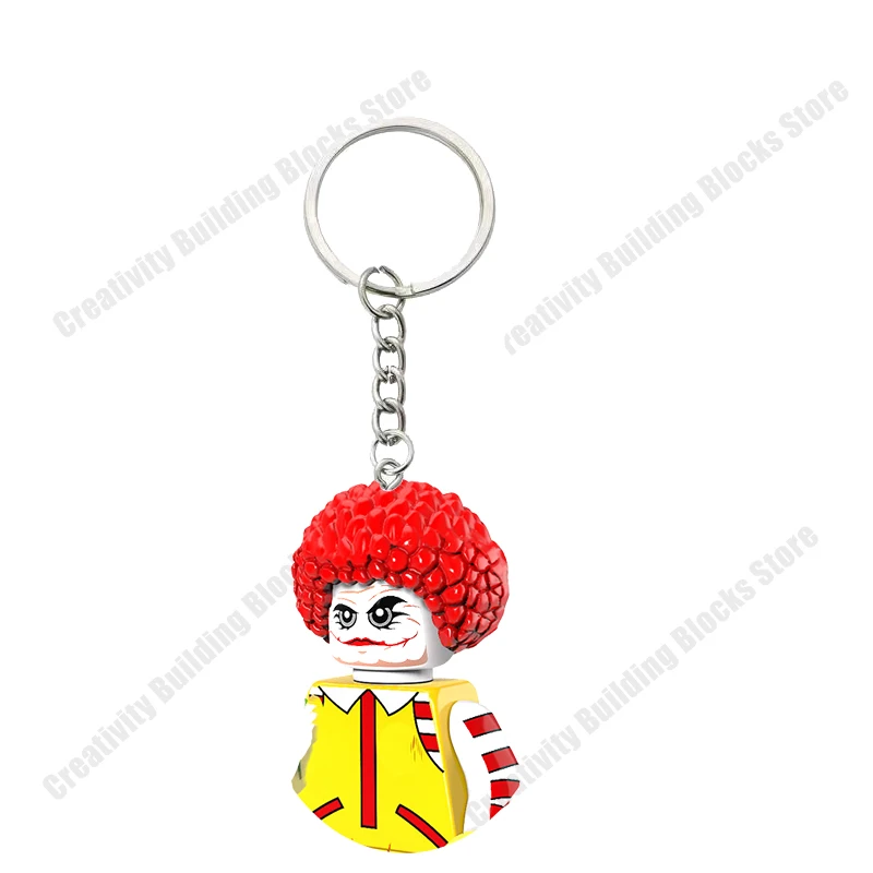 2pcs/set hot selling keychain couple series girl boy 3D model DIY building block toy model children\'s toy gift
