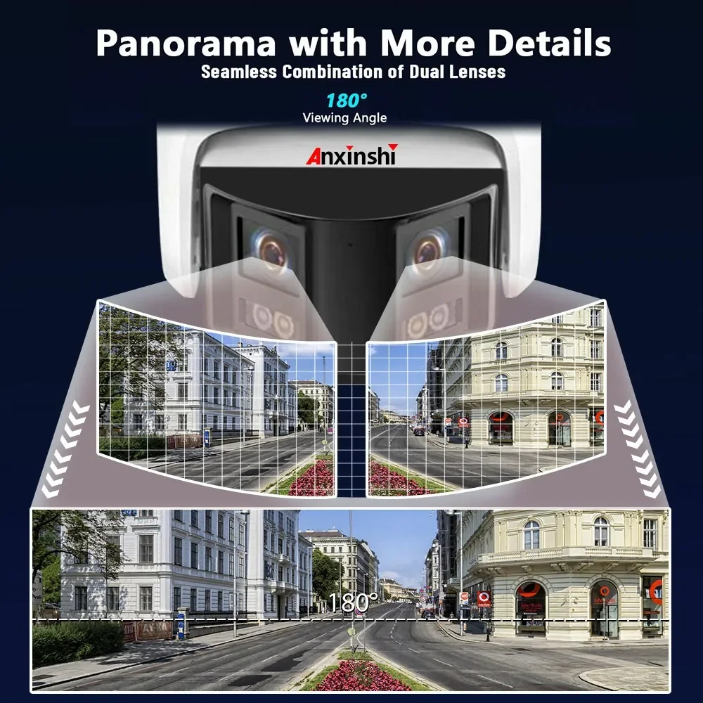 8CH 4MP HD Dual Lens Network Camera Kit With Night Vision P2P Support And Vehicle Detection POE IP Camera System