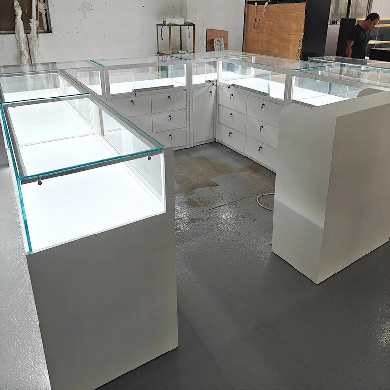 custom.SUNDO Factory Modern Counter Stainless Steel Custom Watch Jewelry Display Cabinet showcase Shop
