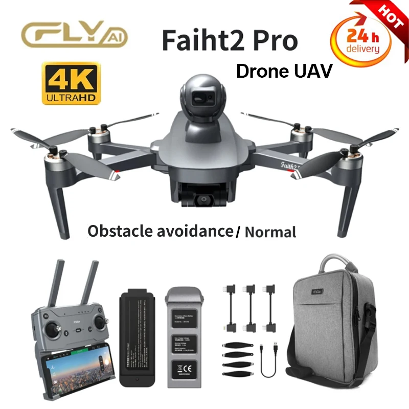 CFLY Faith2 Pro Drone Body Remote Control Obstacle Avoidance 4K Video 32 Mins Flight Time 6km Video Transmission GPS Drone