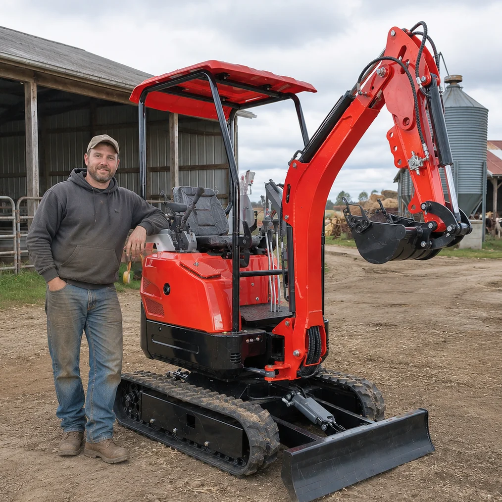 Diesel Mini Excavator 1.8 Ton Compact Hydraulic Crawler Machine EPA Engine CE Approved Rubber Track Quick Hitch OEM Manufacturer