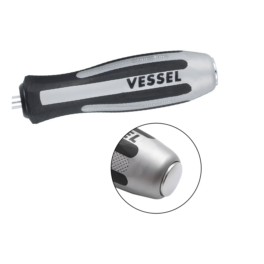 

Ударная отвертка VESSEL, 1 шт., для винтов Phillips PH2 / PH3, легкая, нескользящая, ручной инструмент для ремонта, серия NO.980