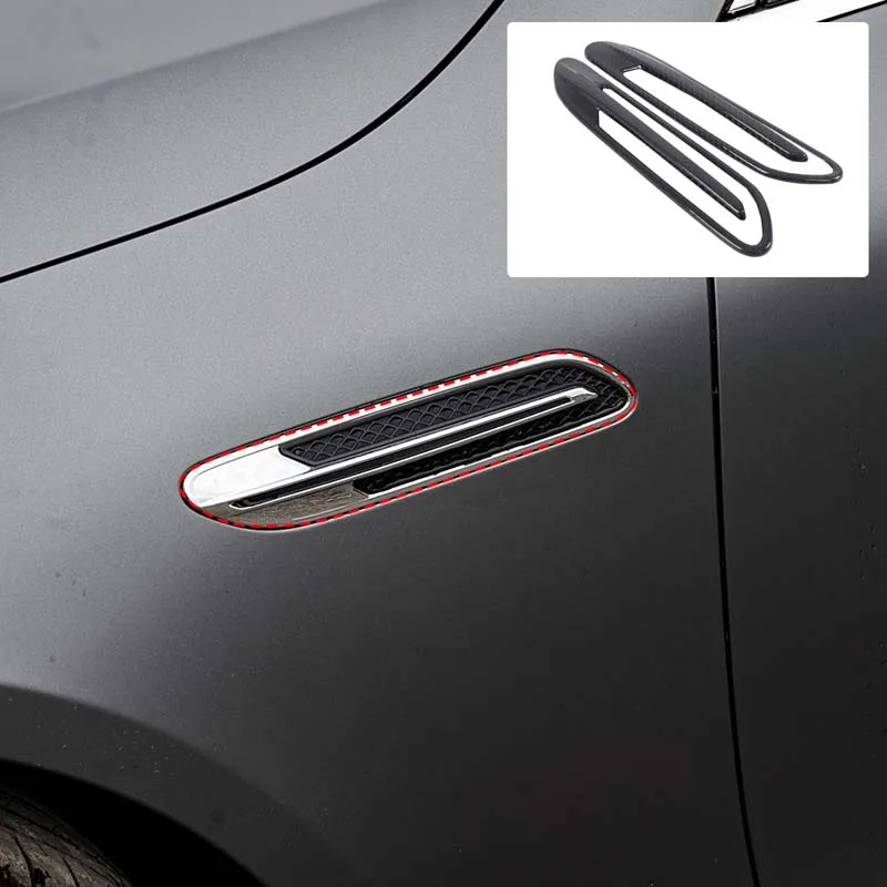 

Suetlcoity For Mercedes Benz AMG GT50 GT50 GT63 2019-2025 Real Carbon Fiber Car Side Vents Air Outlet Vent Trim Car Accessories