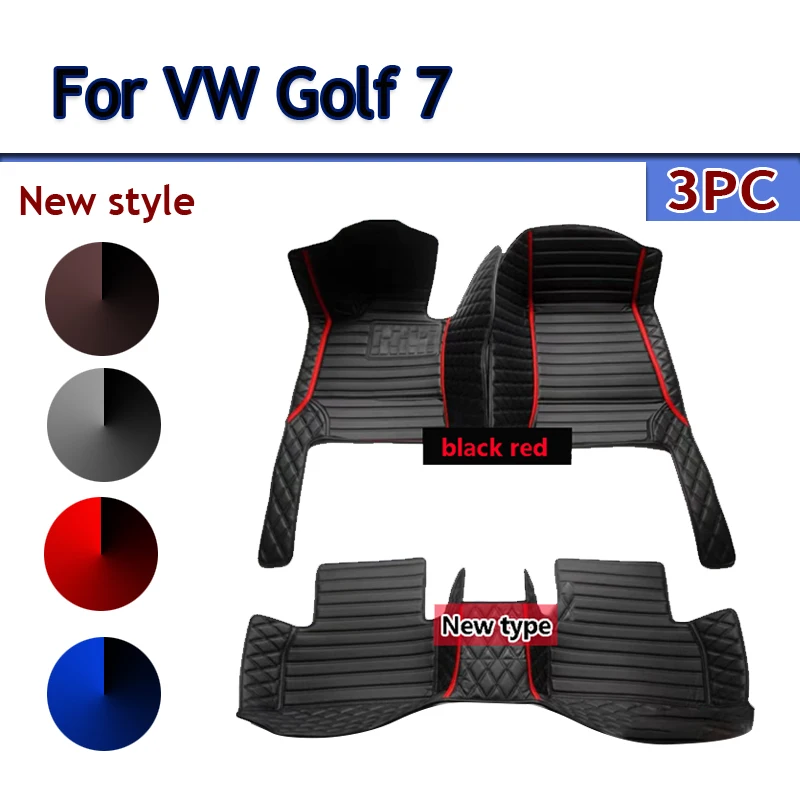 

Автомобильные коврики для VW Golf 7 7,5 GTE GTD GTI 2012 ~ 2020, кожаные коврики, аксессуары для интерьера автомобиля