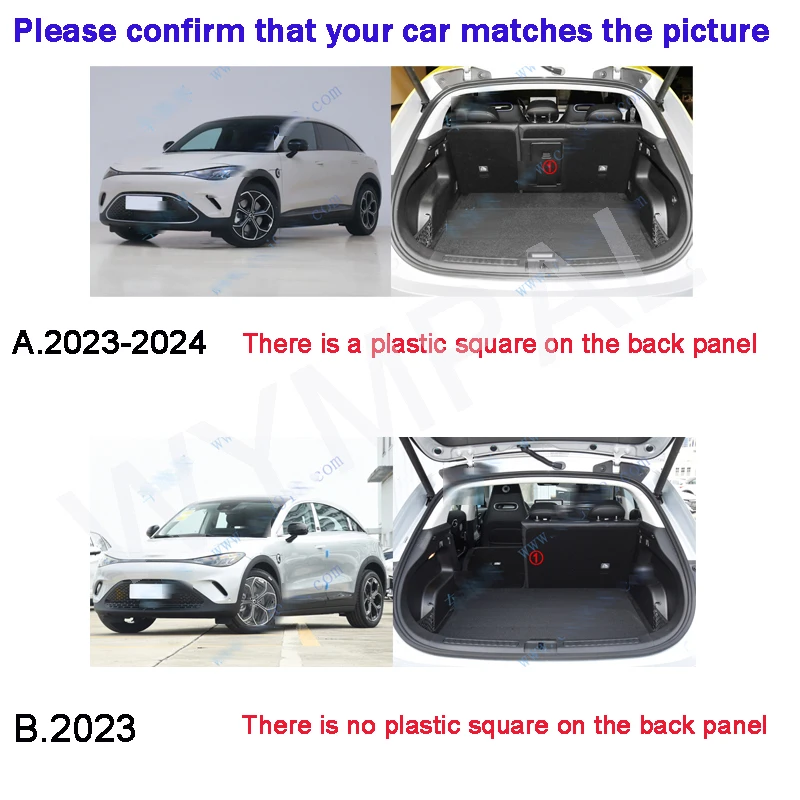 

Car Trunk Mat For Smart 3 2023 2024 Custom Car Accessories Auto Interior Decoration Wearing-Resistant PU Lether