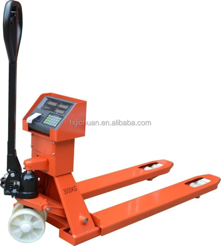 Hydraulic Hand Pallet Scale Manual Weighing Hand Pallet Truck Scales