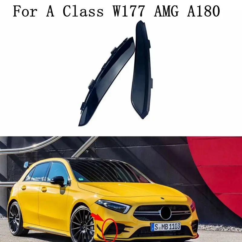 

For Mercedes Benz A Class W177 AMG A180 A200 A250 A35 2019 Front Bumper Fog Lamp Air Vent Cover Trim Clip Car Styling Accessory