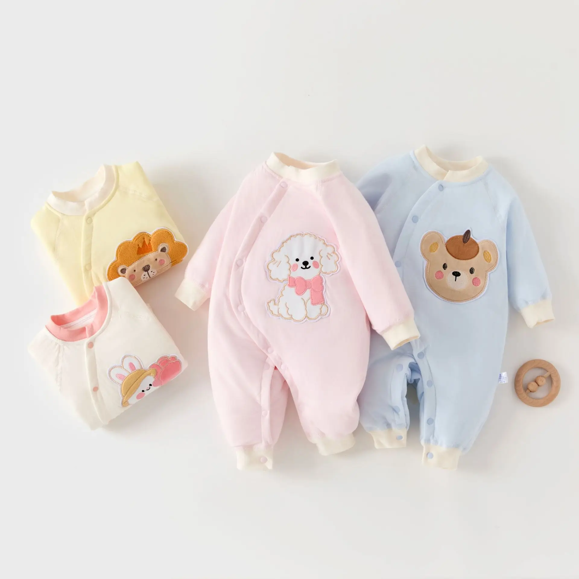 

Winter Baby Outwear Clothing Cartoon Warm Toddler Girl's Boy's Rompers cute Infant Jumpsuit